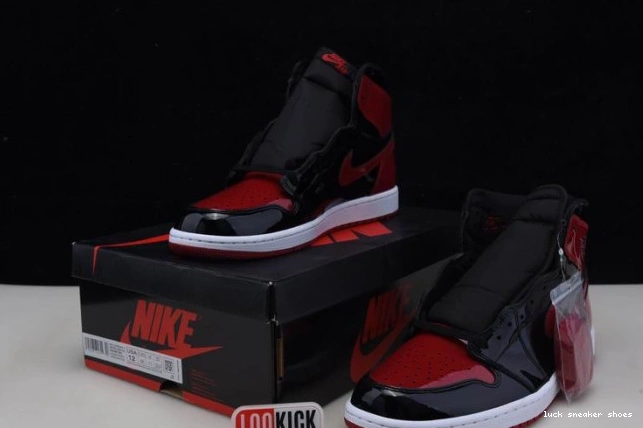 Rep LUCY 1 Patent Bred Jordan High Air OG 555088-063 0707